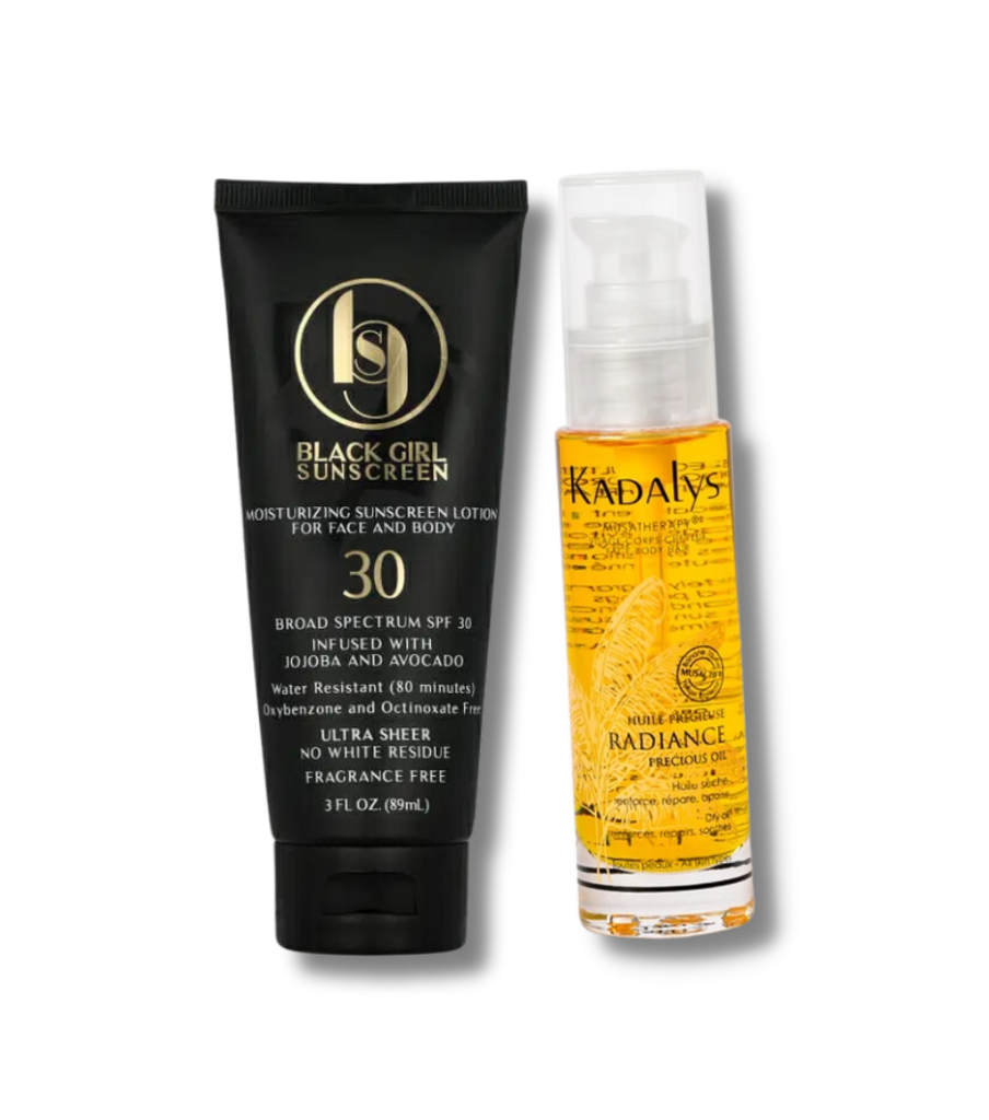 Duo SPF 30 Black Girl Sunscreen & Huile Radiance Kadalys